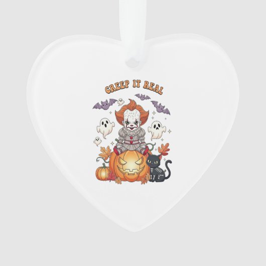 Creep It Echte Halloween Clown Ornament (voorkant)
