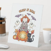 Creep It Echte Halloween Clown Reclamebord Met Voetstuk (Insitu)