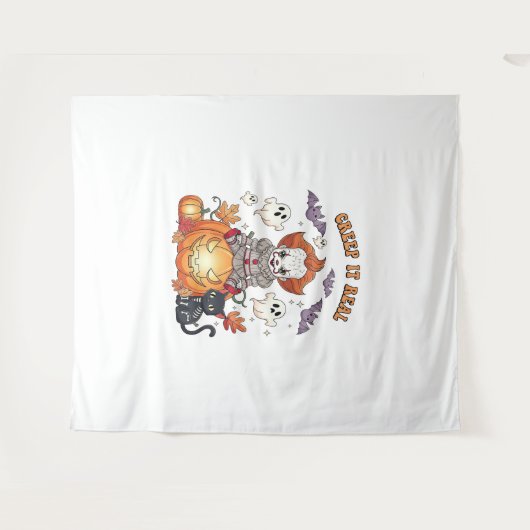 Creep It Echte Halloween Clown Wandkleed (Voorkant (horizontaal))