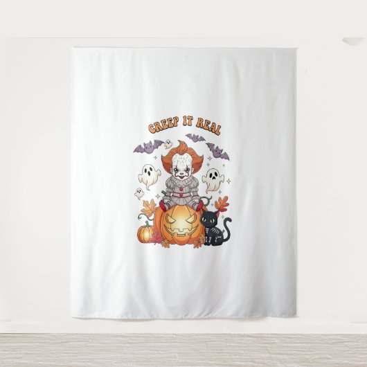 Creep It Echte Halloween Clown Wandkleed (Voorkant)