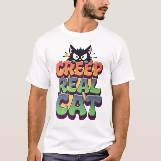 Creep It Real Cat T-shirt (Voorkant)