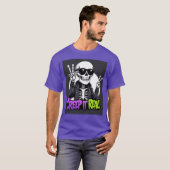Creep It Real – Cool Skeleton Halloween T-shirt (Voorkant volledig)