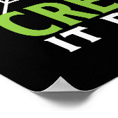 Creep it Real Creepy Spider Funny Halloween Pun Poster (Hoek)