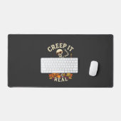 Creep It Real Dansend Skelet Pompoen Bezem_1 Bureaumat (Keyboard & Muis)