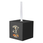 Creep It Real Dansend Skelet Pompoen Bezem_1 Decoratie (Achter hoekig)