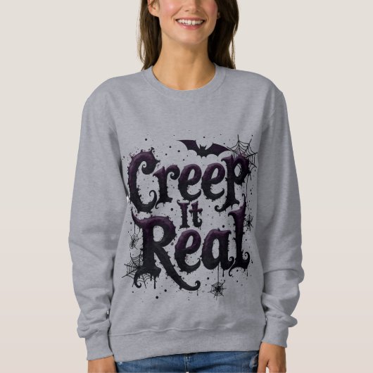 Creep It Real - Edgy Halloween Vibes Trui (Voorkant)