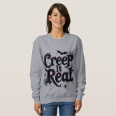 Creep It Real - Edgy Halloween Vibes Trui (Voorkant volledig)