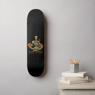 CREEP IT REAL eng Halloween skeletpompoen Persoonlijk Skateboard