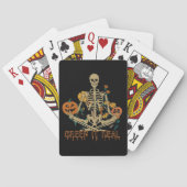 CREEP IT REAL eng Halloween skeletpompoen Pokerkaarten (Achterkant)