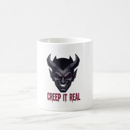 Creep it Real Funny Halloween Spooky Koffiemok