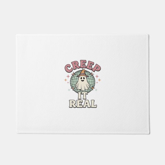 Creep It Real Ghost Disco Halloween Shirt Design_1 Deurmat (Voorkant)