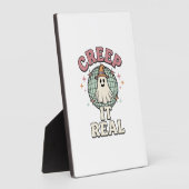 Creep It Real Ghost Disco Halloween Shirt Design_1 Fotoplaat (Zijkant)