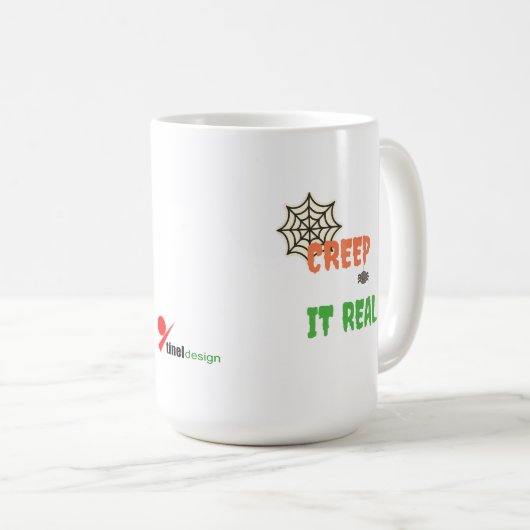 Creep It Real – Grappige Halloween Koffiemok (Voorkant rechts)