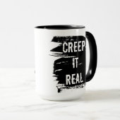 Creep It Real Grappige Halloween Mok (Voorkant rechts)