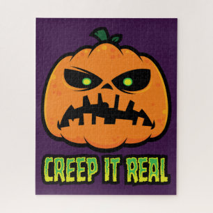 Creep It Real Grumpy Halloween Pompoen Legpuzzel