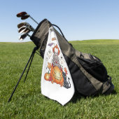 Creep It Real Halloween Clown Golfhanddoek (Groen)