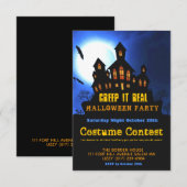 Creep it Real Halloween Costume Party small party Kaart (Voorkant / Achterkant)