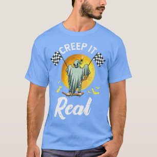 Creep it Real Halloween Creepin Ghost Boy Girl Ska T-shirt