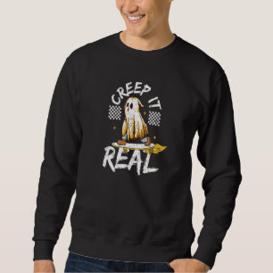 Creep it Real Halloween Creepin Ghost Boy Girl Ska Trui