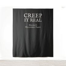 Creep it Real Halloween Feest Zwart