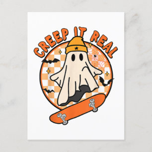 Creep It Real Halloween Feestdagenkaart