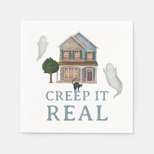 Creep It Real Halloween | Haunted House & Ghosts Servet (Voorkant)