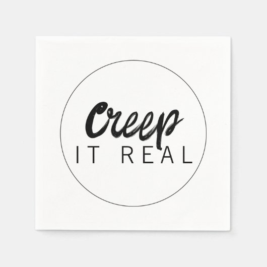 Creep It Real Halloween Party Servet (Voorkant)