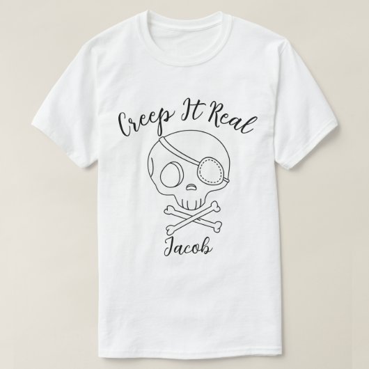 Creep It Real Halloween spooky boo T-shirt (Design voorkant)