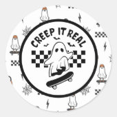 Creep it Real Halloween Sticker (Voorkant)