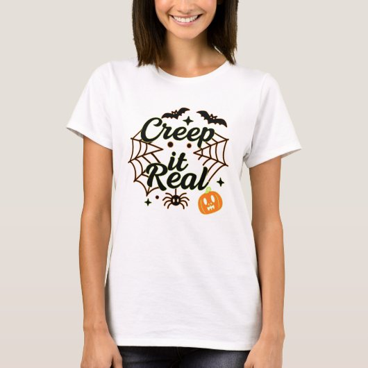 Creep It Real Halloween T-shirt (Voorkant)