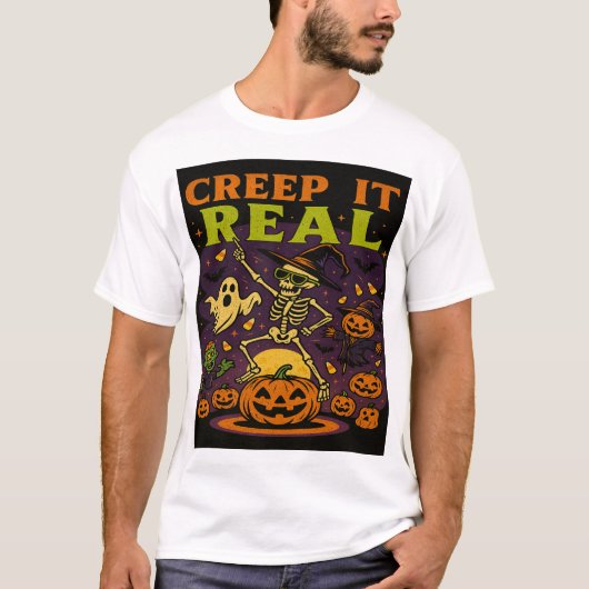 Creep It Real Halloween Tee – Unleash Your Spooky T-shirt (Voorkant)