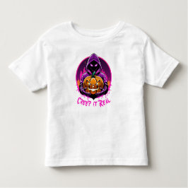 Creep it Real, Horror Halloween illustratie Kinder Shirts