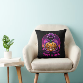 Creep it Real, Horror Halloween illustratie Kussen