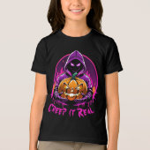 Creep it Real, Horror Halloween illustratie Tri-Blend Shirt (Voorkant)