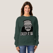 Creep It Real Klassiek Horror Frankenstein Design Trui (Voorkant volledig)