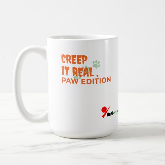 Creep It Real, Paw Edition – Funny Halloween Pet Koffiemok (Links)