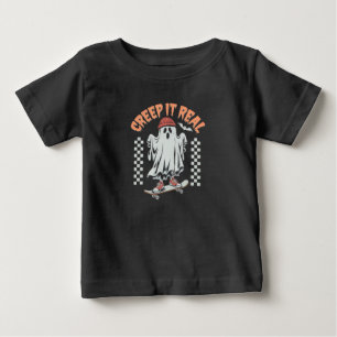 Creep It Real Retro Halloween Schaats Ghost