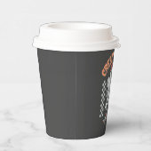 Creep It Real Retro Halloween Schaats Ghost Papieren Bekers (Rechts)