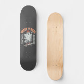Creep It Real Retro Halloween Schaats Ghost Persoonlijk Skateboard (Voorkant)