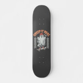 Creep It Real Retro Halloween Schaats Ghost Persoonlijk Skateboard (Voorkant)