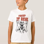 CREEP IT REAL: Retro Horror Esthetische Halloween T-shirt (Voorkant)