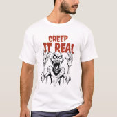 CREEP IT REAL: Retro Horror Esthetische Halloween T-shirt (Voorkant)