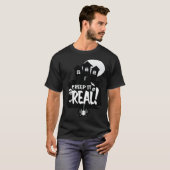 Creep It Real Scary Night Background Happy Hallowe T-shirt (Voorkant volledig)