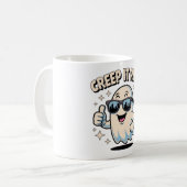 Creep It Real, Schattigee Halloween-geest Koffiemok (Voorkant links)
