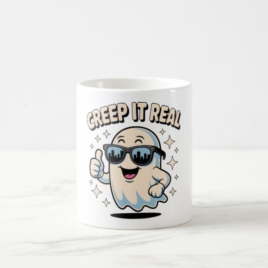 Creep It Real, Schattigee Halloween-geest Koffiemok (Center)