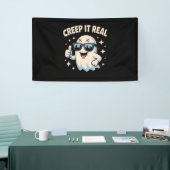 Creep It Real, Schattigee Halloween-geest Spandoek (Beurs)