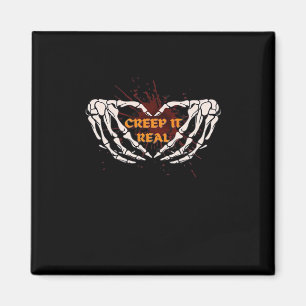 Creep It Real, Skeleton Handen Toon Hart Magneet