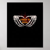 Creep It Real, Skeleton Handen Toon Hart Poster (Voorkant)