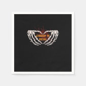 Creep It Real, Skeleton Handen Toon Hart Servet (Voorkant)