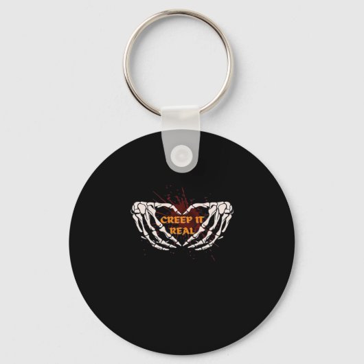 Creep It Real, Skeleton Handen Toon Hart Sleutelhanger (Voorkant)